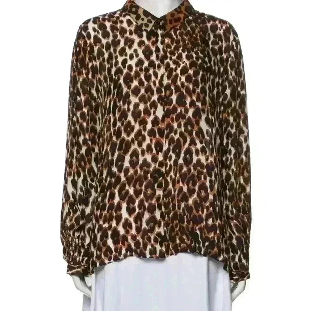 KOBI HALPERIN Animal Print Blouse